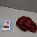 BERON Red Wig Long Wavy Wig with Bangs for Women Long Wigs Wine Red Wigs for Daily Party Hairnet Included
