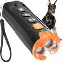 Dog Bark Deterrent Device Ultrasonic Anti Barking Device for Dogs, 3X Emitters, Rechargeable Trainer for Dogs 6M8Y, Indoor/Outdoor (Black)