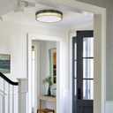 12'' LED Ceiling Light Fixture Flush Mount 2 Pack 18W Bedroom Ceiling Light Dimmable 3000K/3500K/4000K/5000K/6500K Black Gold Ceiling Lamp for Kitchen Bedroom Bathroom Hallway