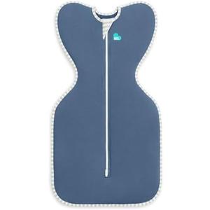 Love to Dream Swaddle UP, Baby Sleep Sack, Self-Soothing Swaddles for Newborns, Improves Sleep, Snug Fit Helps Calm Startle Reflex, New Born Essentials for Baby, 8-13lb, Denim