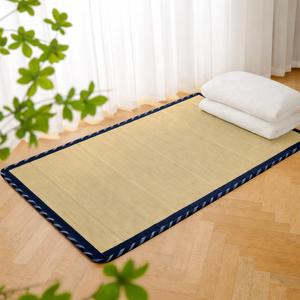 Houseables Tatami Mat, Tatami Mattress, Japanese Sleeping Mat, Twin Size, 78x39, Rollup, Japanese Floor Mattress, Bamboo Sleeping Rug, Kotatsu Floor Bed, Futon, Goza, Traditional, Rush Grass, Portable