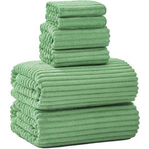 Extra Large Bath Towel Set of 6 (40"x80"),Oversized Bath Sheet Super Soft Highly Absorbent Microfibers Quick Dry Luxury Shower Towel for Bathroom Spa Gym Hotel Yoga(Sage Green, 6Piece)