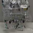 Pants Hangers with Clips,Space Saving Hanging Closet Organizer-6 Tiers Skirt Hangers with 360 Swivel Hook,Closet Organizer-Clothes Hangers- College Dorm Essentials Apartment Essentials-2 Pack