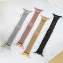 Slim Milanese Metal Bands for Samsung Galaxy Watch 8 Band 40mm 44mm/8 Classic 46 mm Women Men, Stainless Steel Mesh Loop Magnetic Strap for Samsung Galaxy Watch 8 Classic Band 46mm/8 44 mm 40 mm Correa