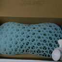 Sunlit Bath Jello Mini Gel Bath Pillows, Lumbar Pillow for Bathtub, Back Support Pillow, Gel Pillow with Non-Slip Suction Cups for Lumbar, Back Rest Support, Ice Blue