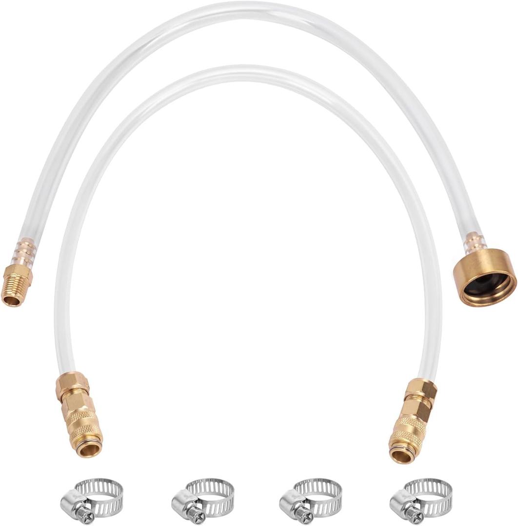 Seastar Hydraulic Steering Bleed Kit -Leak-Proof & Quick Connection Marine Bleeder Tool for Boat Steering SystemsUpgraded Cap Thread for Bottle Has Seal and Prevent Leaks Fluid-Brass1