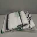 Amylove 20 Pcs 24 x 72 Inch Garment Bags Bulk Hanging Clothes Storage Covers for Closet Organization Dustproof Transparent Dress Suit Bag Set for Wedding Dresses Long Gowns Coats Seasonal Wardrobe (White Black)