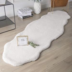 White Runner Rugs for Bedroom22×70Inch