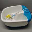 Homedics Bubble Mate Foot Spa, Toe Touch Controlled Foot Bath with Invigorating Bubbles and Splash Proof, Raised Massage Nodes and Removable Pumice Stone