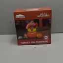 Joiedomi 6 ft Thanksgiving Inflatable Turkey on Pumpkin Decoration, LED Light Up Blow Up Turkey for Autumn Thanksgiving Family Party Dcor, Halloween Inflatable for Yard Garden