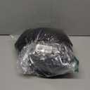 Jexine Halloween 70s Women Disco Outfit Costume Set Disco Party Top Pants Sunglasses Ball Necklace Earring Wig (Medium, Black)