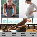 Diu Life 3 Pack Pilates Socks Yoga Socks with Grips for Women Non Slip, Workout, Pure Barre, Ballet, Dance, Hospital Socks, Small-Medium