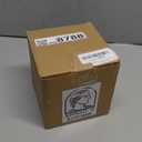 Apollo's Kitchen French ceramic butter crock with a water seal, white glossy color, with a red butter spreader. For soft spreadable butter