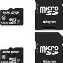 INLAND Micro Center 32GB Class 10 MicroSDHC Flash Memory Card with Adapter for Mobile Device Storage Phone, Tablet, Drone & Full HD Video Recording - 80MB/s UHS-I, C10, U1 (2 Pack)