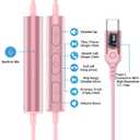USB C Headphone for Samsung S26 S25 FE S24 A16 A17 Wired Earbuds Magnetic in-Ear Type C Earphone with Microphone Volume Control Bass Stereo Noise Canceling for iPhone 17 Pro Max 16 16e 15 Pixel 10a 9a