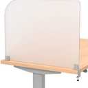 Desk Divider for Students and Desk Privacy Panel. Office Partitions and Ideal Cubicle Light Shield. Frosted Acrylic Clamp-on Desk Partition - 29” W x 22”H Divider