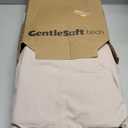 Bedsure Striped Duvet Cover Queen Size, 100% Washed Cotton PureWoven Duvet Cover Linen Like Textured, Classic Striped Pattern Enhances Bedroom Comfort and Style, Stripes Tan/White, 90"x90"