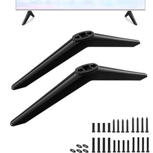 TV Stand for Westinghouse Roku TV Legs, TV Stand Legs for Compatible with Holes Center Distance 1.3cm/0.51inch - 2.4cm/ 0.94inch, Please Measure Distance Between TV Bottom Two Holes, Black