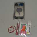 Back Glass Replacement for iPhone 16 Pro Max(6.9 inches,Black Titanium) Integrated Glass & Magnet & Metal Phase Ring Repair Tools are Included