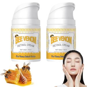 2PCS Bee Venom Cream, Bee Venom Retinol Cream, Natural Skin Moisturizer, Bee Venom Cream for All Skin Types, EXP 02/17/2028