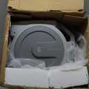 Giraffe Tools Heavy Duty Retractable Garden Hose Reel 1/2 130 FT, Wall Mounted with 9 Pattern Nozzle & Detachable Leader Hose, 180 Swivel Bracket, Any Length Lock, Commercial Grade (Light Grey)