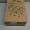 DEKAVA Cabinet, 2 Pack Under Sink Organizer, 2 Tier Sliding Bathroom Kitchen Organizer, Large White ABS Baskets, Easy Install & Clean