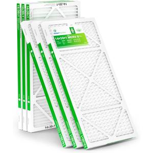 TRIGHTFILTERS 14x30x1 Air Filter 6 Pack, Durable MERV 8 Pleated Home HVAC AC Furnace Filters, Lightweight Compact Air Conditioner Filter Replacement