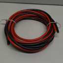 6 Gauge Battery Cable, 15FT Red + 15FT Black 6 AWG Welding Cable, Flexible Stranded Oxygen-Free Copper Wire for Automotive, Battery, Solar, Marine and Generator