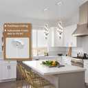 Pendant Light,4000K Modern LED Pendant Lights Kitchen Island,Adjustable Pendant Lighting Over Island Hanging Pendant Light Fixtures for Kitchen Dining Room Hallway Foyer, 1 Pack