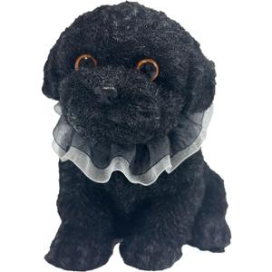 Big Squishy Dog - Handmade Squishy Dog Relief Toy, Ultra Soft Silicone Squishies Toy for Kids & Adults, Autism & Anxiety Relief, Fun Gift for Boys & Girls (Black Teddy)