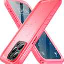 SPORTLINK for iPhone 14 Pro Max Waterproof Case - Built-in Shockproof Dustproof Screen Protector - IP68 Underwater/Military Dropproof/Full Body Protection/Cover for iPhone 14 Pro Max (6.7 Inch Pink)