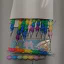 MotiMind 24 Pieces Easter Party Favors Stackable Pencils for Kid, 12 Bunny Egg Stacking Pencils with 12 Card Rabbit Pencil for Easter Basket Goodie Bag Stuffers Egg Hunt School Student Reward Gift
