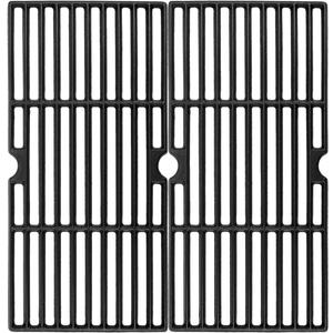 Hisencn Grill Grates Replacement for Charbroil 2 Burner Grills, Thermos 461633514, Tru Infrared 463251414, 463633316, 463251413, 463250210, 463250212, Grids Replacement for G460-0500-W1 G309-0019-W2 (16 15/16" x 16 5/8")