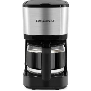Elite Gourmet EHC9420 Automatic 5-Cup Brew & Drip Coffee Maker with Pause N Serve Reusable Filter, On/Off Switch, Water Level Indicator