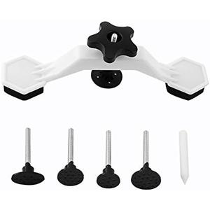 Auto Paintless Dent Repair Kit, Car Body Puller Remover Tool Set with 5 Suction Cup Powerful Automobile Removal Bridge Puller Tools Heavy Duty Door Dings Minor Glass Screen Tiles Objects Moving 6 PCS