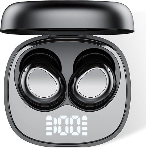 Sleep Ear Buds, True Noise Cancelling Wireless Earbuds, 2025 Ultralight Mini Bluetooth 5.4 Earbuds for Side Sleepers, 53H Play HiFi Stereo 3D Bass Wireless Headphones, USB C, IP7 Waterproof Earphones