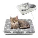 Mora Pets Cat Bed Dog Crate Pad Ultra Soft Pet Bed with Cute Star Print Washable Crate Mat for Small Dogs and Indoor Cats Reversible Fleece Dog Kennel Pad Cat Carrier Mat 14 x 17.5 inch Grey