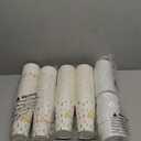 Tamone 100 PACK Christmas Cups 16OZ Disposable Coffee Cups with Lids Leak Proof, Green and Red Christmas Tree Design for Cold/Hot Coffee Beverage Chocolate Cocoa for Home Office (White)