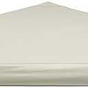 Replacement Canopy Top, 10' x 10' Pop-Up Cover for Canopy Straight Leg Tent Cover for Outdoor Garden Patio Camping Sun Shade (1pc Top Cloth Only) Beige