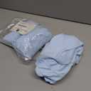 American Baby Company 3 Pack 100% Natural Cotton Fitted Mini Crib Sheets 38" x 24" - Soft & Breathable Small Nesting Portable Sheets, Fits Pack N Play Mattresses, Blue, for Boys & Girls
