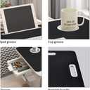 Laptop Bed Table, Laptop Desk for Bed, Foldable Laptop Bed Desk with USB Charge Port, Handle, Desktop Card Slot, Cup Slot, Side Drawer, Portable Laptop Table for Bed Eating Reading Working