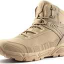FREE SOLDIER Men's Waterproof Tactical Work Boots Lightweight Comfortable Combat Hiking Boots (11)