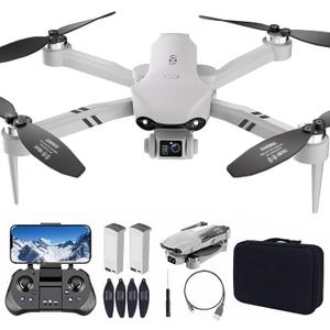Drone with Camera for Adults, 4K UHD GPS RC Drone Brushless Motor, Smart FPV Foldable Quadcopter for Beginners, 5G WIFI Transmission, Auto Return, Follow Me, Waypoints, Altitude Hold, 30 Mins Flight Time,for Boys Girls