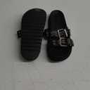 Modatope Womens Flat Sandals for Women Double Buckle Adjustable Slide Sandals Slip On Open Toe Platform Sandals (8)