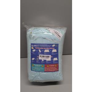 OLANLY Area Rugs for Living Room Bedroom, Machine Washable 4x5.9 ft Soft Fluffy Shaggy Bedside Rug, Indoor Floor Carpet for Kids Girls and Boys, Dorms, Nursery Rooms, Home Decor Aesthetic, Light Blue