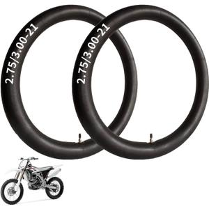 2.75/3.00-21 Heavy Replacement Inner Tube, 80/100-21(300/325-21) Replacement Tire, 21 Inch Inner Tube, for Dirt Bike, Pit Bike and More (2 Pack)