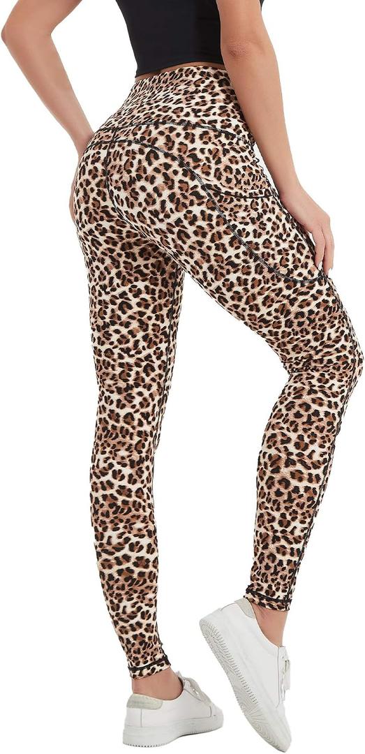 Stelle High Waisted Yoga Leggings with Pockets, Buttery Soft Workout Yoga Pants for Women Tummy Control Running Gym (XL)