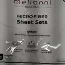 Mellanni Queen Sheets Set - 4 PC Iconic Collection Bedding - Hotel Luxury, Extra Soft, Cooling Bed Sheets - Wrinkle, Fade, Stain Resistant (Queen, White)