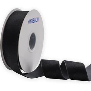 Black Velvet Ribbon Single Sided,1 1/2 Inch by 10 Yards Spool