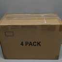 CTSNSLH 4 Tier Plastic Storage Bins and Boxes Organizer - Stackable with Lids for Bedroom, Living Room, Office - Foldable Containers (White)